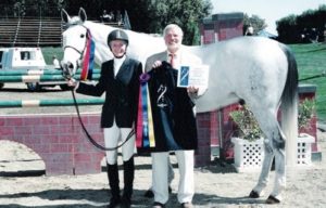 Gail Barrett and Puttin on the Ritz Champion Adult Amateur Jumpers 2004 HITS Desert Circuit Photo Flying Horse