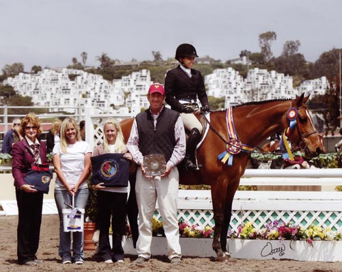 Laura Wasserman and Overseas Winner Amateur Owner Hunter Classic 2011 Del Mar National Photo Osteen