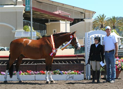 Laura Wasserman and Safari Reserve Champion Amateur Owner Hunter 36 & Over 2014 Del Mar National Photo Osteen