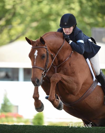 Lily Blavin and Pringle Small Junior Hunter 16-17 2014 Devon Horse Show Photo The Book LLC