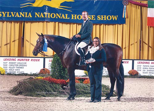 John French and Laura Wasserman's Boss Champion Green Conformation Hunter 2015 Pennsylvania National Photo Al Cook