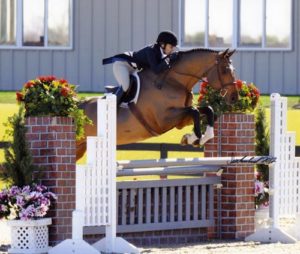 Laura Wasserman and Back in the Game Amateur Owner Hunters 36 & Over 2012 HITS Desert Circuit Photo Flying Horse