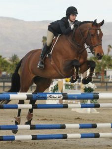 Daphne Harrington and Piper WCE Medal 2012 HITS Desert Circuit Photo Flying Horse