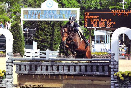 Lucy Davis and Harmony 2008 Devon Horse Show Photo Randi Muster