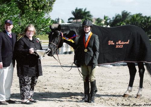 Stephanie Danhakl and Traditions 2003 USEF National Champion Small Junior Hunters 15 & Under 2003 National Horse Show Photo Randi Muster