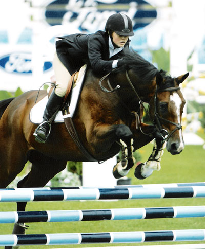 Devon Barrett and Baron 21 2005 Young Riders Candidate 2005 Showpark Photo JumpShot