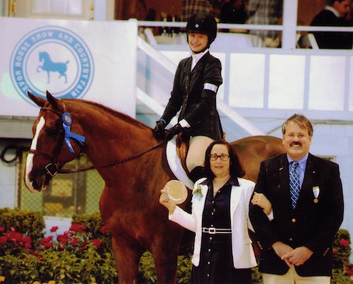 Hunter Siebel and Lennon Small Junior Hunter 15 & Under Under Saddle 2014 Devon Horse Show Photo The Book LLC