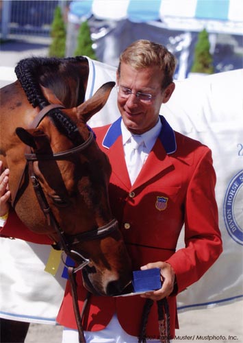 John French and Scout owned by Stephanie Danhakl Champion Green Conformation Hunters 2007 Devon Horse Show Photo by Randi Muster