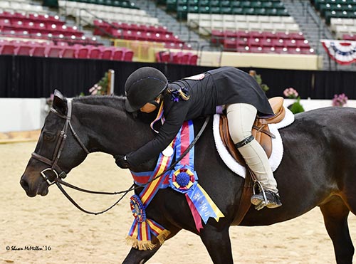 Stella Wasserman and Trillville WCHR Pony Hunter Challenge Champion 2016 Capital Challenge Photo by Shawn McMillen