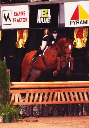 Lucy Davis and Red Rooster owned by Old Oak Farm Small Junior Hunter 125th National Horse Show at Syracuse Invitational 2008 Photo Reflections