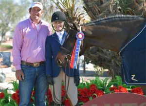 Montana Coady and Ranger Champion Amateur Owner Hunter 18-35 2015 HITS Desert Circuit Photo ESI