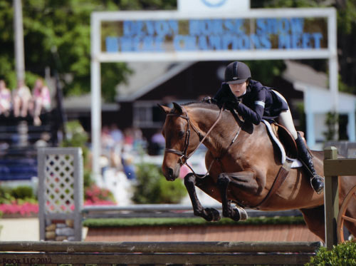 Emma Gerber and Stay Tuned Small Junior Hunter 16-17 2012 Devon Horse Show Photo The Book LLC