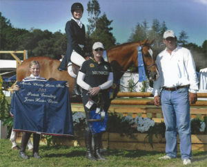 Samantha Sommers and Krave owned by Mountain Home Stables Champion Junior Hunter Classic 2013 Menlo Charity Horse Show Photo JumpShot