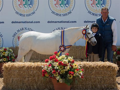 Stella Wasserman and Blueberry Hill Champion Small Pony Hunter 2016 Del Mar National