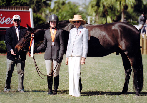 Stephanie Danhakl and Milan owned by Hannah Hale Reserve Champion Small Junior Hunter 2005 National Horse Show Photo Randi Muster