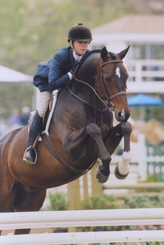 Teddi Mellencamp and Coventry 1st Year Green Hunters 2008 Showpark Spring Series Photo Deb Dawson