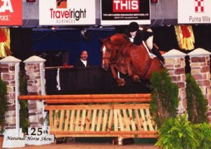 Lucy Davis and Red Rooster owned by Old Oak Farm Small Junior Hunters 125th National Horse Show at Syracuse Invitational 2008 Photo Reflections