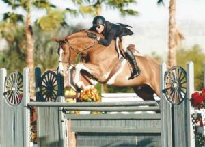 Nick Haness and Ecole Nauber's Banderas Champion High Performance Hunter 2015 HITS Desert Circuit Photo Holly Carmen