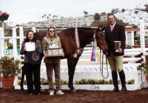Archie Cox and Victory Road owned by Harriet Posner Champion Regular Conformation Hunter 2012 Del Mar National Photo Osteen