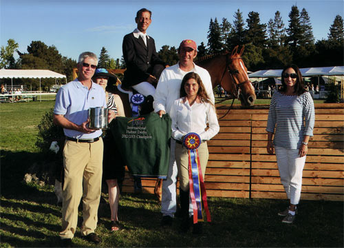 John French and Sander owned by Lily Blavin Winner $10,000 USHJA Hunter Derby 2012 Menlo Charity Photo JumpShot