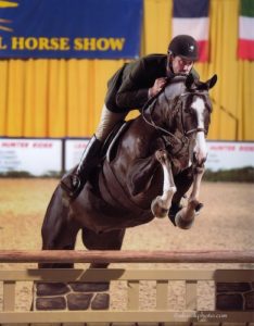 Stephanie Danhakl's Match Point ridden by Archie Cox 3'3" Pregreen Hunter 2014 Pennsylvania National Photo Al Cook