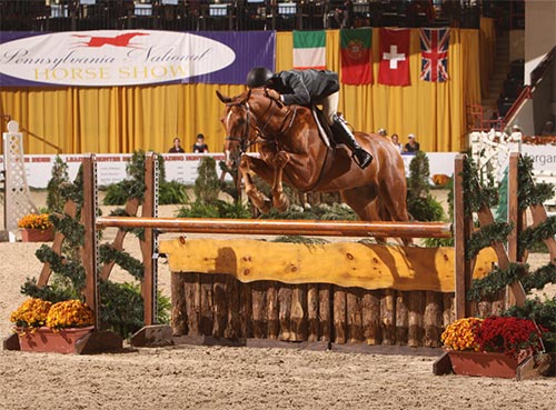 John French and Need I Say owned by David Robinson High Performance Hunter 2016 Pennsylvania National Photo Al Cook