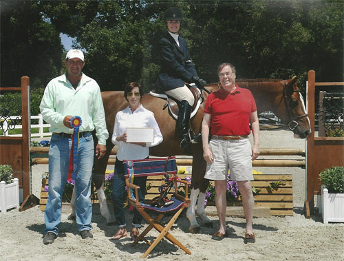 Polly Sweeney and Duet with Archie Cox Champion Adult Amateur Hunter 56 & Over 2013 Menlo Charity Photo JumpShot