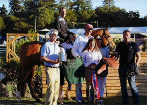 John French and Sander owned by Lily Blavin Winner $10,000 USHJA Hunter Derby 2012 Menlo Charity
