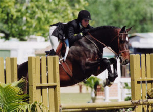 Tina Dilandri and Smitten Small Junior Hunters 16-17 Oaks Blenheim 2008 Photo Cathrin Cammett