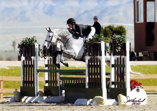 Cassandra Kalle and Cruise owned by Jessica Singer 2010 HITS Desert Circuit Champion Small Junior Hunters 16-17 Photo Flying Horse