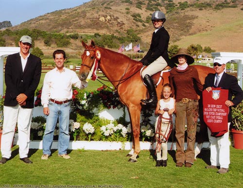 Mandarin owned by Jane Fraze Reserve Grand Champion 2005 Junior Hunter Finals Photo JumpShot