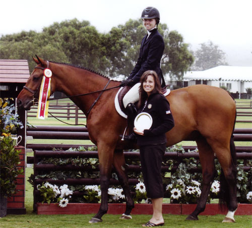 Kennzo de Conte and Demi Steigler owned by Kristen Neff Reserve Champion Small Junior 16-17 2011 USEF National Junior Hunter Finals at Blenheim Photo Captured Moment