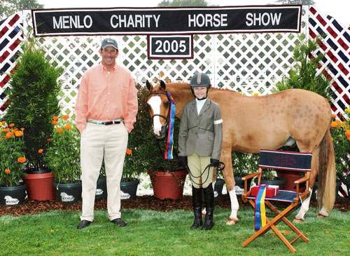 Lucy Davis and Enrico Best Pony Rider 2005 Menlo Charity Photo JumpShot