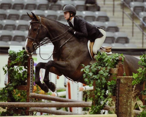 Zoie Nagelhout and Rue Royale ASPCA Maclay Finals 2011 National Horse Show Photo Shawn McMillen