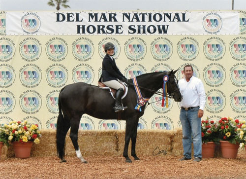 Brooke Sassa and Widget Champion Children Hunter 13 & Under 2013 Del Mar National Photo Osteen