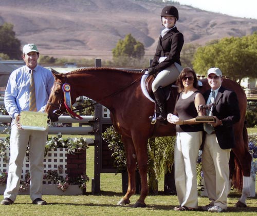 Pringle owned by Ashley Pryde Champion Small Junior 16-17 2009 Junior Hunter Finals Photo Captured Moment