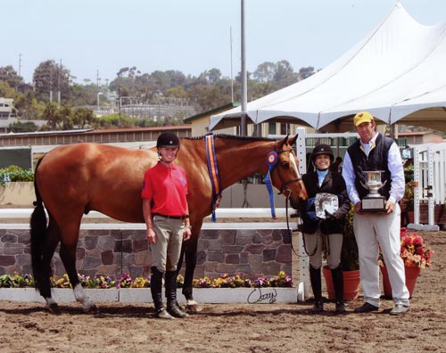 Laura Wasserman and Overseas Champion Amateur Owner Hunters 36 & Over 2011 Del Mar National Photo Osteen