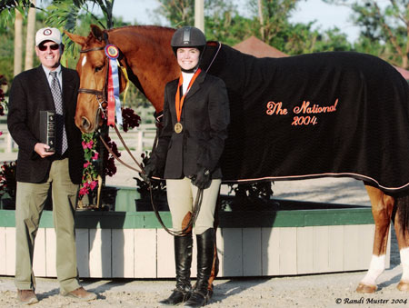 Stephanie Danhakl and Lifetime 2003 and 2004 USEF National Champion Photo Randi Muster