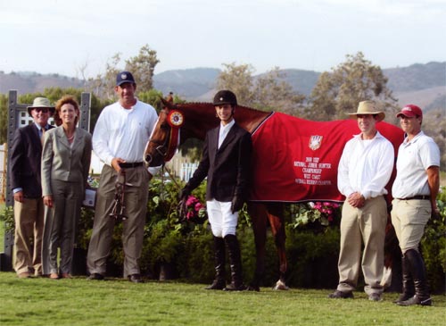 Aura owned by Mr and Mrs Ralph Caristo Reserve Grand Champion 2008 Junior Hunter Finals Photo Captured Moment