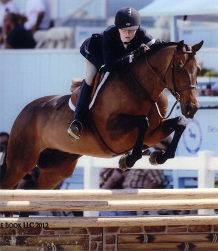 Emma Gerber and Stay Tuned Small Junior Hunter 16-17 2012 Devon Horse Show Photo The Book LLC