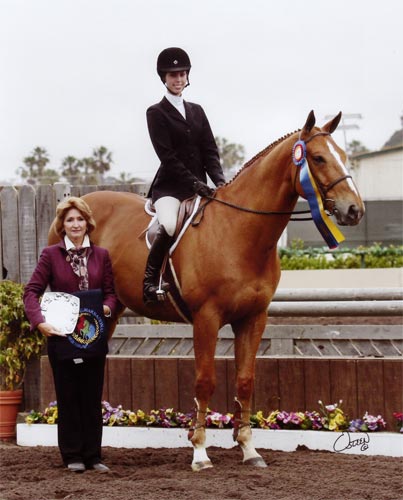 Gabbi Langston and Azian Winner ASPCA Class 2011 Del Mar National Photo Osteen