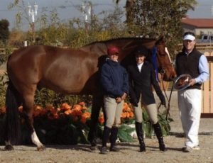 Laura Wasserman and Overseas Amateur Owner Classic Winner 2009 HITS Desert Circuit Photo Flying Horse