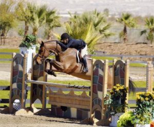 Laura Wasserman and Truman Amateur Owner Hunter 36 & Over 2012 HITS Desert Circuit Photo Flying Horse