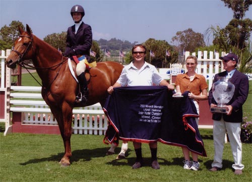 Lifetime owned by Stephanie Danhakl Champion Large Junior 15 & Under 2003 Junior Hunter Finals Photo JumpShot