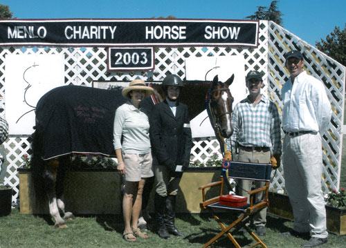 Stephanie Danhakl and Henley Champion Small Junior Hunters 15 & Under 2003 Menlo Charity Photo JumpShot