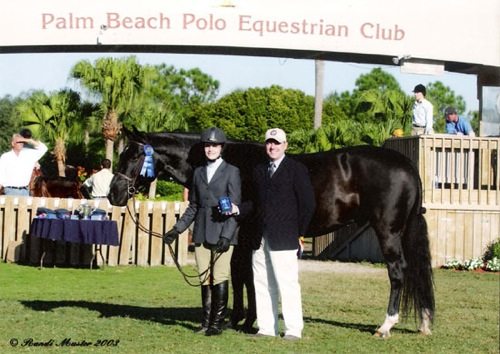 Stephanie Danhakl and Traditions Champion Small Junior 15 & Under 2003 National Horse Show Photo Randi Muster