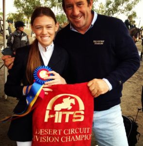 Alexandra Worthington and Archie Cox 2013 HITS Desert Circuit