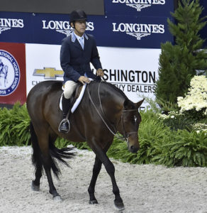 Laura Wasserman's Boss ridden by John French Grand Hunter Champion 2015 Washington International