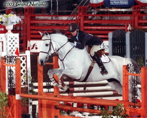 Gail Barrett and Puttin on the Ritz Adult Jumper 2003 Grand National Photo PhotoFast