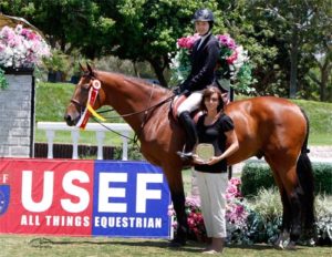 Melanie Selleck and Volturi Reserve Champion Large Junior Hunter 15 & Under 2013 West Coast Junior Hunter Finals Showpark Photo Captured Moment